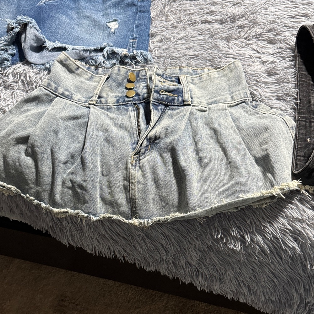 Denim Mini Skirt